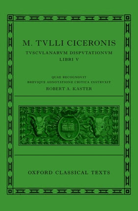 Cicero Tusculan Disputations Oct Cloth
