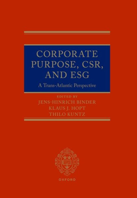 Corporate Purpose CSR and ESG