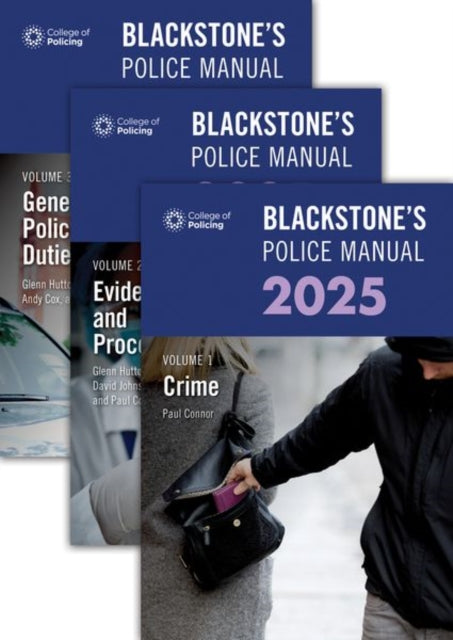 Blackstones Police Manuals 2025 Three Volume Set