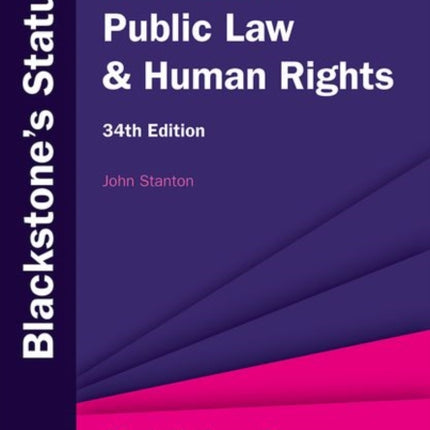 Blackstones Statutes on Public Law  Human Rights