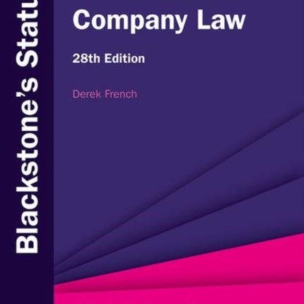 Blackstones Statutes on Company Law