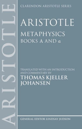 Aristotle Metaphysics Alpha and alpha