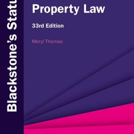 Blackstones Statutes on Property Law