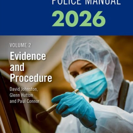 Blackstones Police Manuals Volume 2 Evidence and