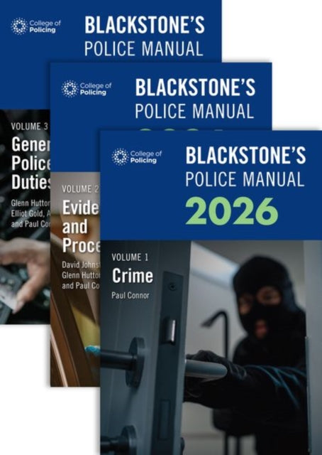 Blackstones Police Manuals 2026 Three Volume Set
