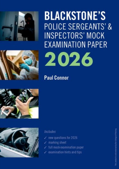 Blackstones Police Sergeants and Inspectors Mock Examination Paper 2026