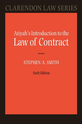 Atiyahs Introduction to the Law of Contract 6e