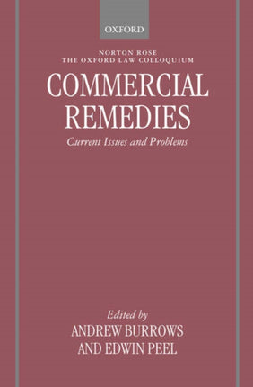 Commercial Remedies Current Issues and Problems