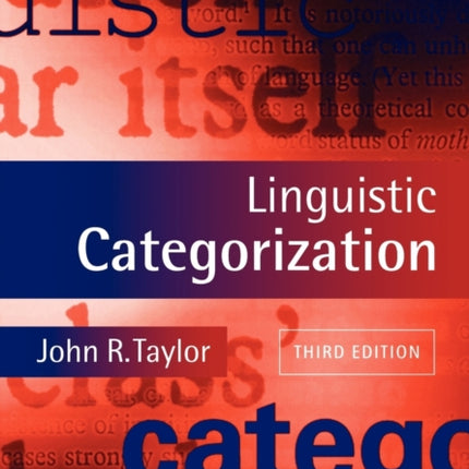 Linguistic Categorization
