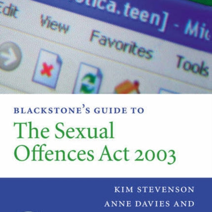 Blackstones Guide to the Sexual Offences Act 2003