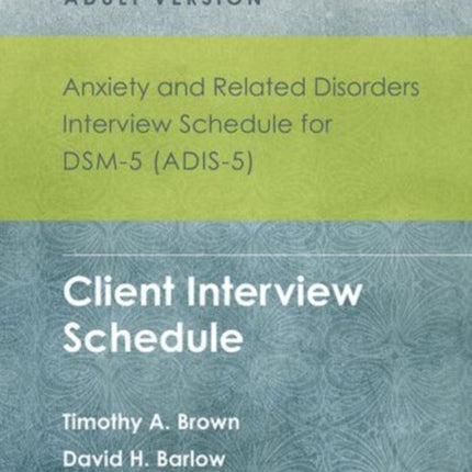 Anxiety and Related Disorders Interview Schedule