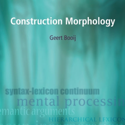 Construction Morphology