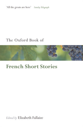 The Oxford Book of French Short Stories