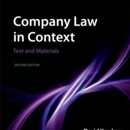 Company Law in Context Text and materials
