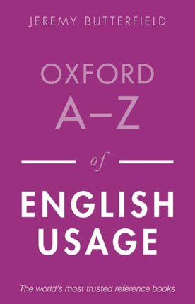 Oxford A-Z of English Usage