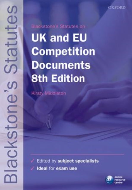 Blackstones UK  EU Competition Documents 8e Blackstones Statute Series