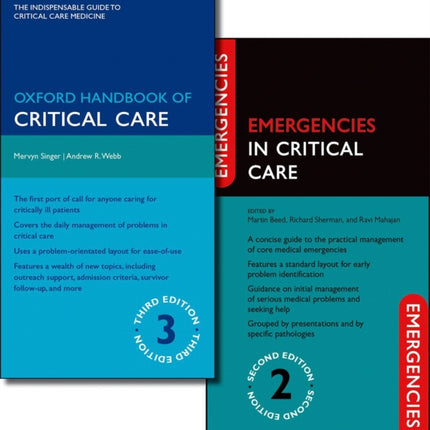 Oxford Handbook of Critical Care Third Edition and Emergencies in Critical Care Second Edition Pack