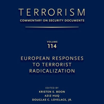 TERRORISM COMMENTARY ON SECURITY DOCUMENTS VOLUME 114