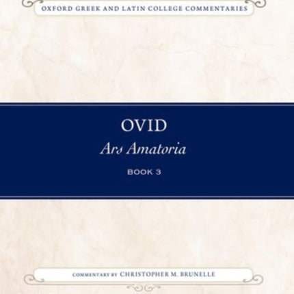 Ovid Ars Amatoria Book Three