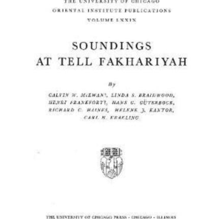 Soundings at Tell Fakhariyah