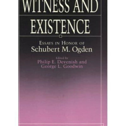 Witness  Existence Paper Essays in Honor of