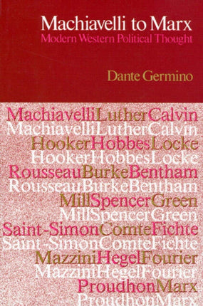 Machiavelli to Marx Modern Western Political