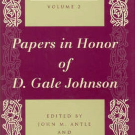 The Economics of Agriculture Volume 2  Papers in
