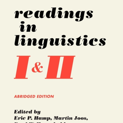 Readings in Linguistics I  II