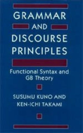 Grammar  Discourse Principles Functional Syntax