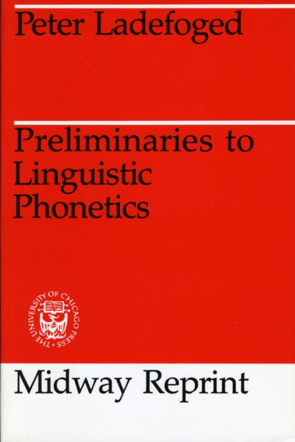 Preliminaries to Linguistic Phonetics