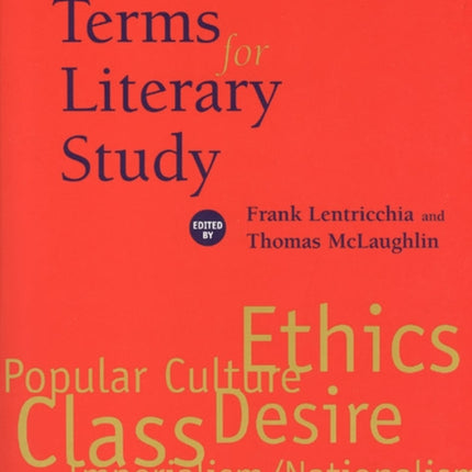 Critical Terms for Literary Study, Second Edition