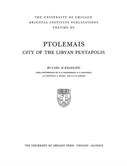 Ptolemais: City of the Libyan Pentapolis