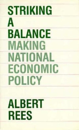 Striking a Balance Paper Making National Economic