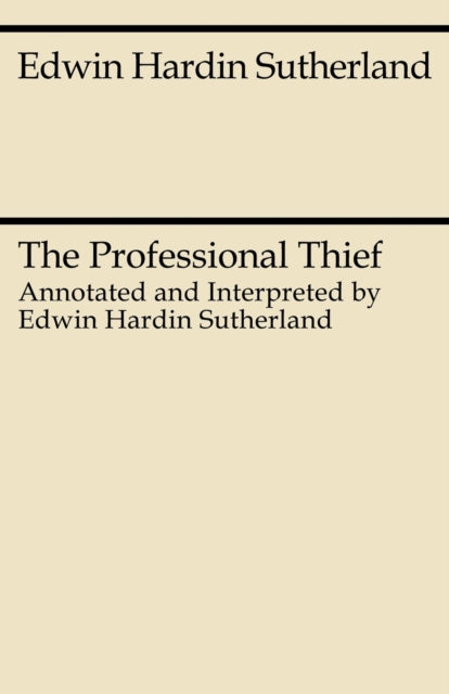 The Professional Thief