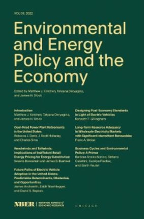 Environmental and Energy Policy and the Economy: Volume 3: Volume 3