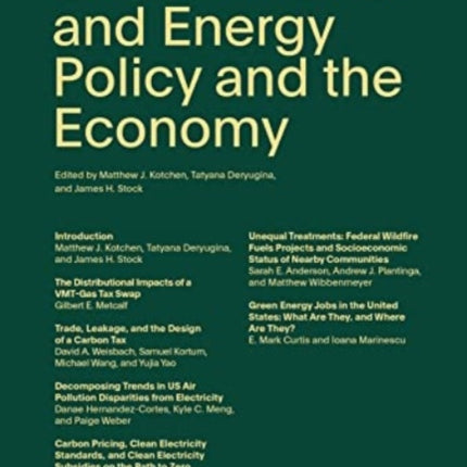 Environmental and Energy Policy and the Economy: Volume 4: Volume 4