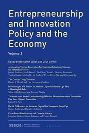 Entrepreneurship and Innovation Policy and the Economy: Volume 2: Volume 2