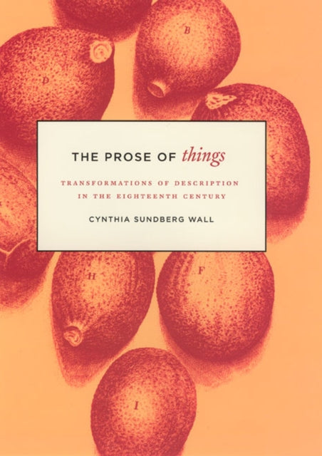 The Prose of Things: Transformations of Description in the Eighteenth Century