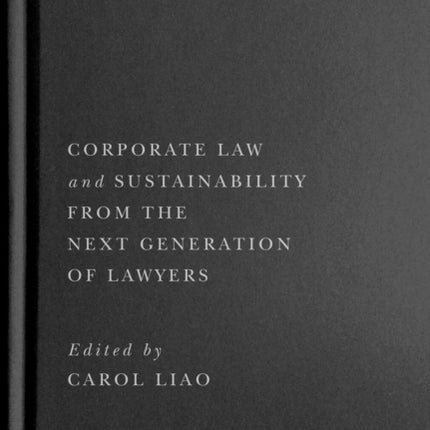 Corporate Law and Sustainability from the Next Generation of Lawyers