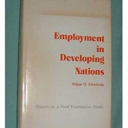 Employment in Developing Nations