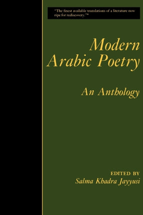 Modern Arabic Poetry: An Anthology