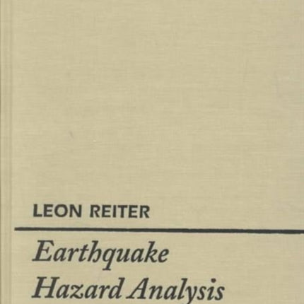 Earthquake Hazard Analysis Issues and Insights Culture