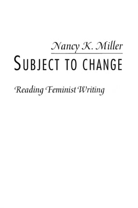 Subject to Change