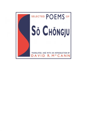 Selected Poems of Sŏ Chŏngju