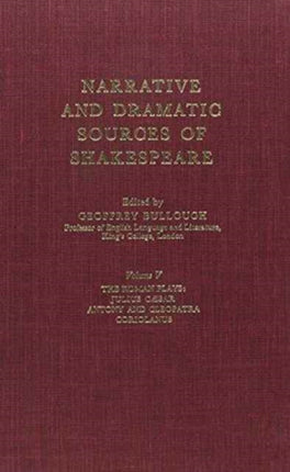 Narrative and Dramatic Sources of Shakespeare V 5