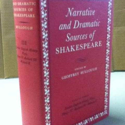 Narrative and Dramatic Sources of Shakespeare V 6