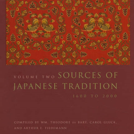 Sources of Japanese Tradition: 1600 to 2000