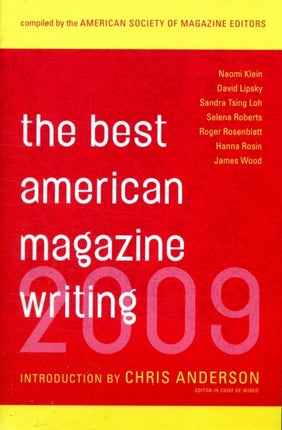 The Best American Magazine Writing 2009