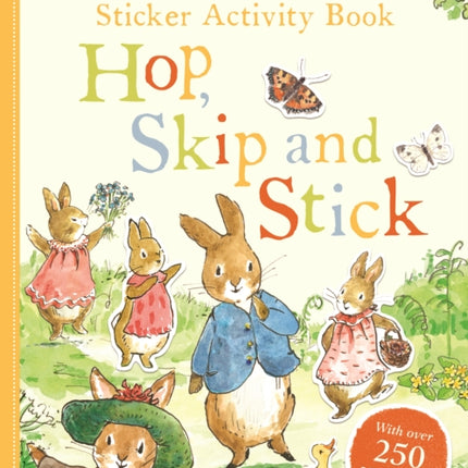 Peter Rabbit Hop, Skip, Stick Sticker Activity