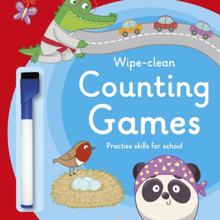 Counting Games: A Learn with Ladybird Wipe-clean Activity Book (3-5 years): Ideal for home learning (EYFS)